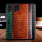 Чехол для Samsung Galaxy A22 4G funda роскошный кожаный мягкий ТПУ твердый чехол с крокодиловым узором для телефона samsung galaxy a22 4g Чехол