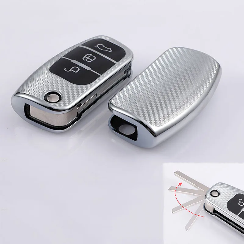 

New Soft TPU Car Remote Key Cover Case For Ford Fiesta Focus 2 Ecosport Kuga Escape Falcon B-Max C-Max Eco Sport Galaxy Shell