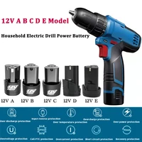 12V Universal Household Electric Drill Rechargeable Lithium battery For Cordless Electric Screwdriver Power Tools