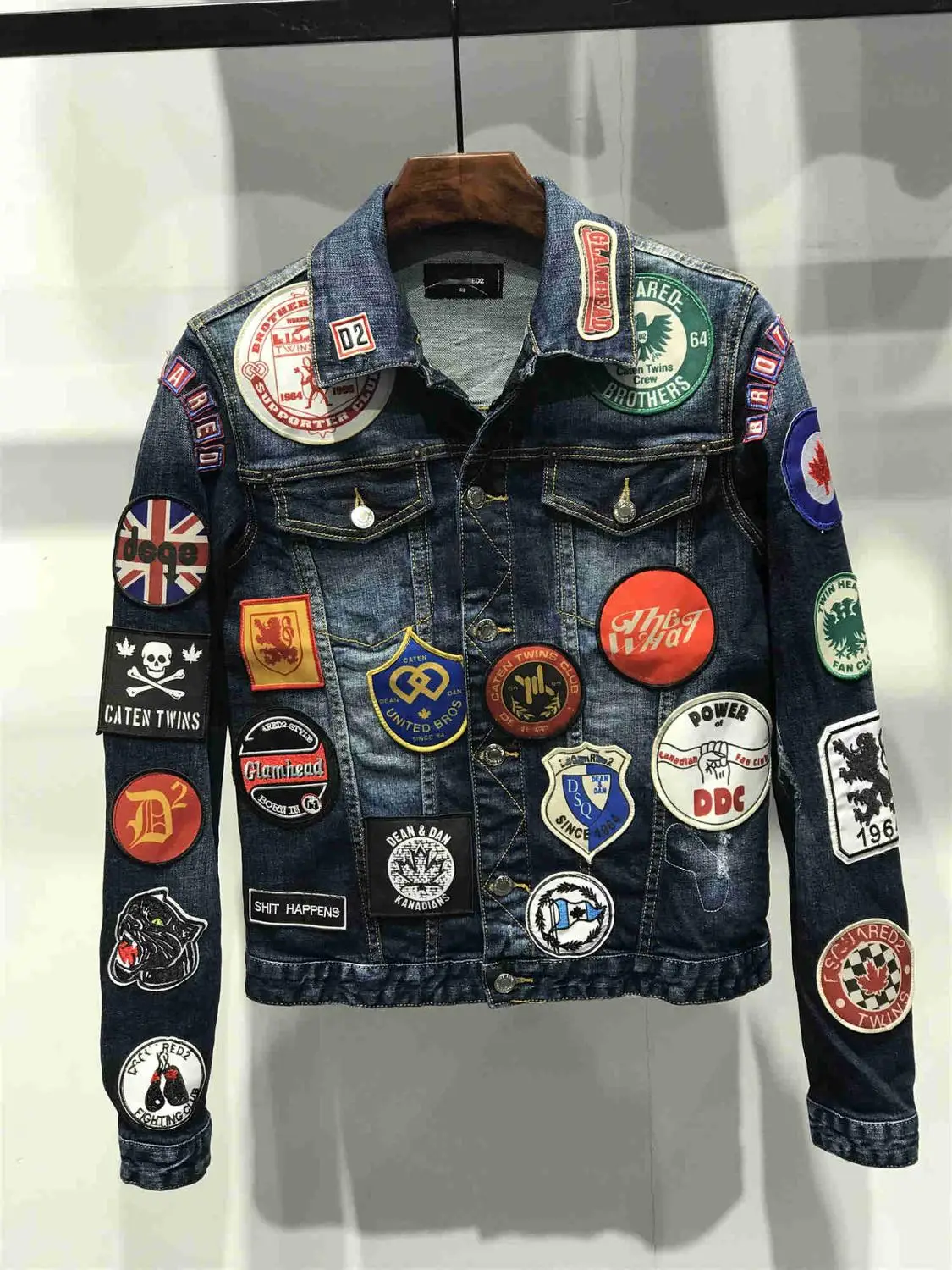 Новая мужская джинсовая куртка с длинным рукавом хлопок джинсы кардиган