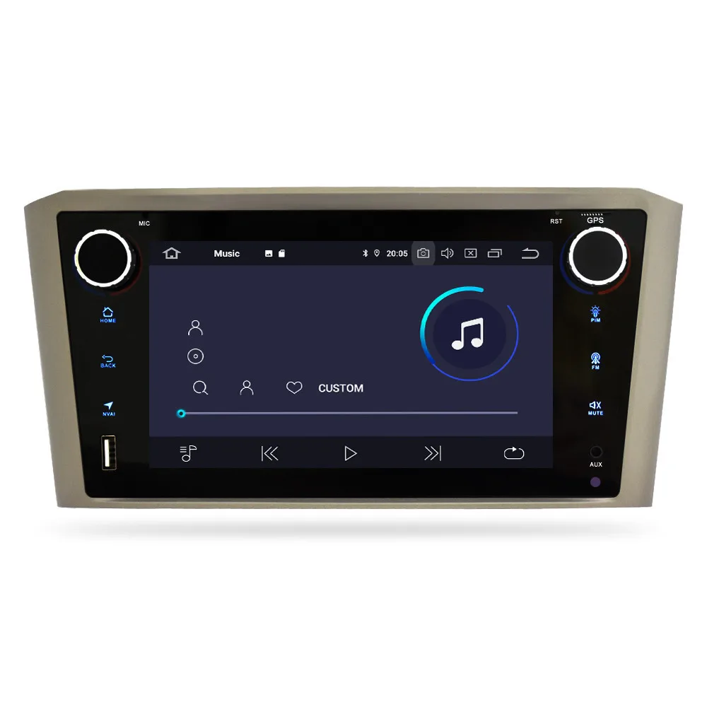 Android 9,0 автомобильный Радио dvd-плеер навигация для Toyota Avensis T25 2003-2008 gps стерео wifi Bluetooth мультимедиа