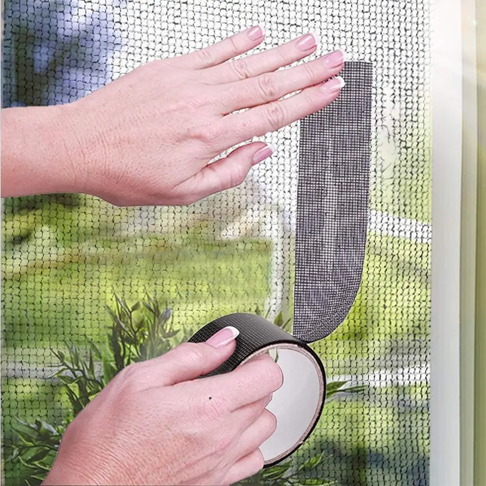 Window Repair Tape Anti-Insect Fly Bug Door Mosquito Screen Net Fiberglass Mesh Cloth Household | Обустройство дома