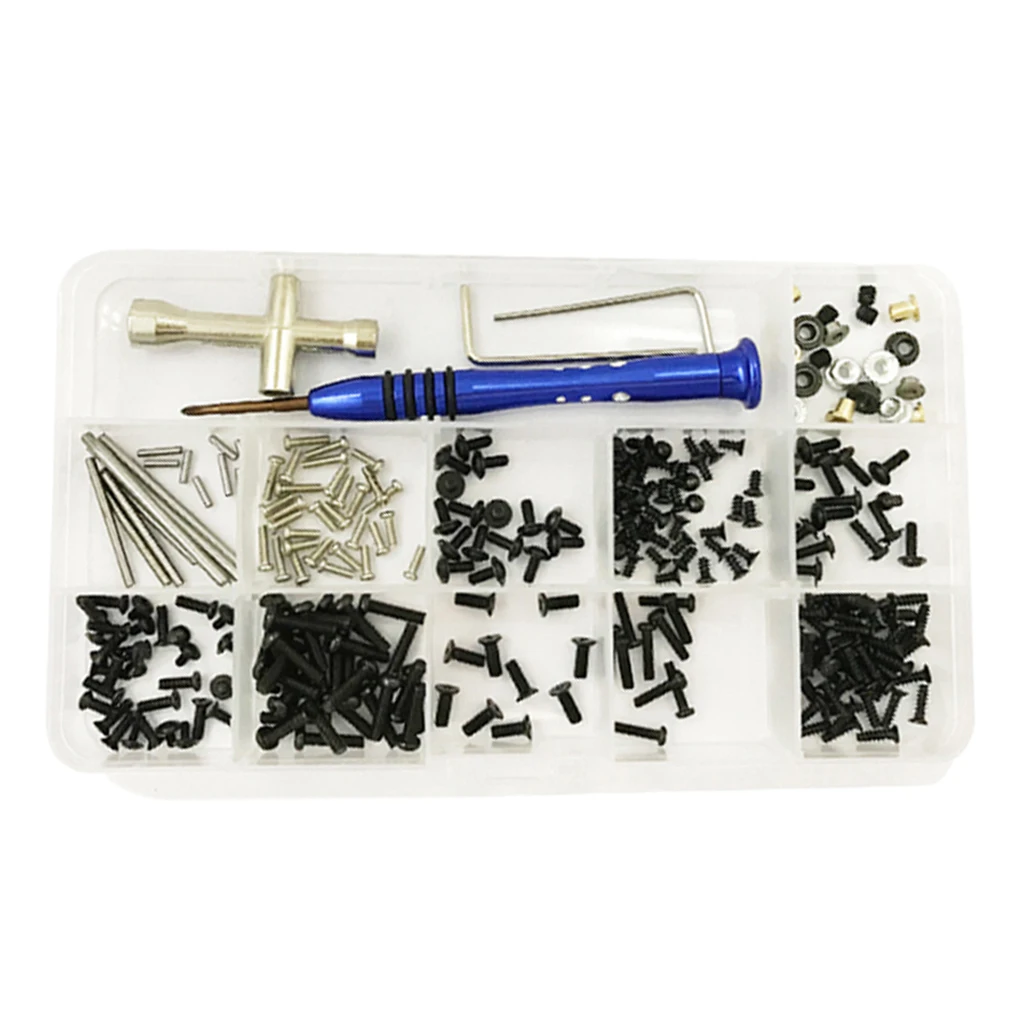 

2 Sets Tool Kits & Screws Box For Wltoys 1/14 144001 Car Accessory