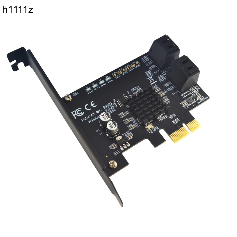 Плата контроллера Marvell 88SE9215 плата с 4 портами SATA III PCI Express поддержка материнской