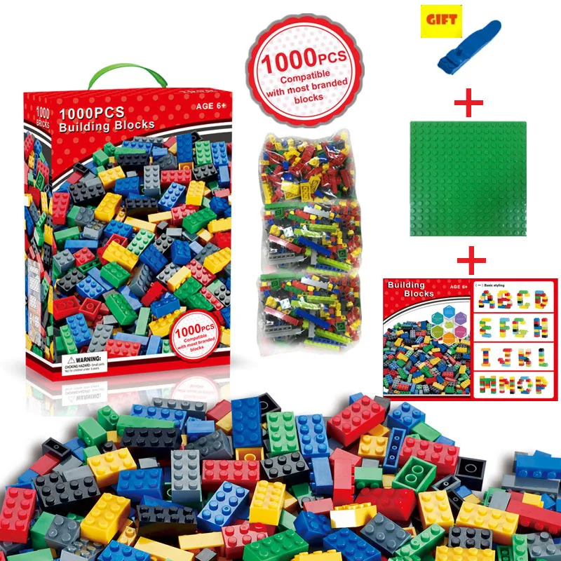 1000 шт маленькие частицы строительные блоки обучающая игрушка DIY Совместимые Legouo