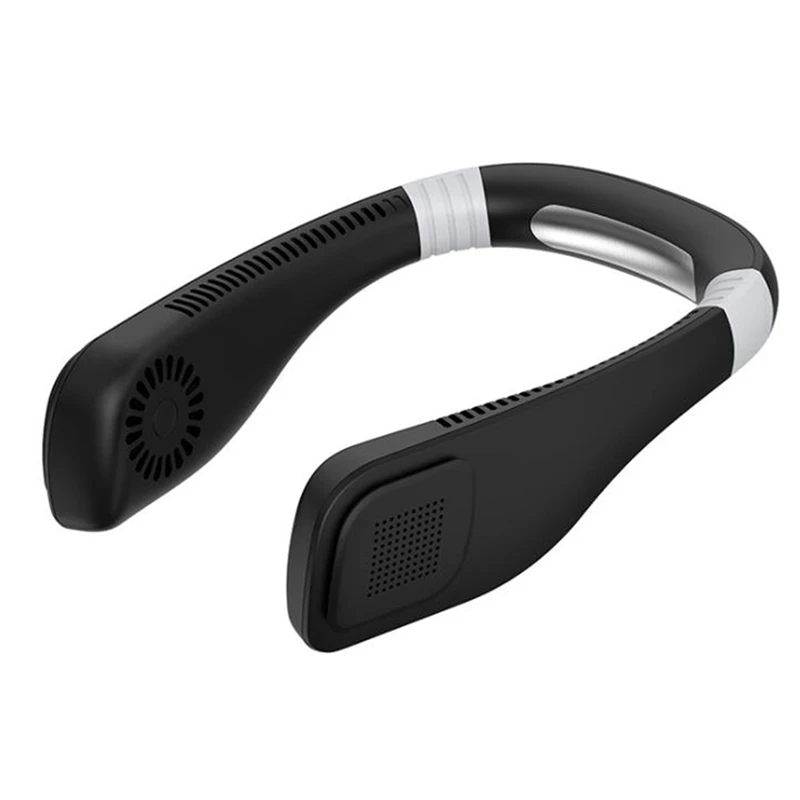 Offerte Ventilatore Da Collo Portatile Mini USB A 2 Set Con Batteria Ricaricabile Ventilatore Tascabile Condizionatore D'aria Bianco E Nero