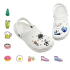 Подвески из ПВХ для обуви, кофе, пива, молока, 1-5 шт., аксессуары для обуви, пашот, яйцо, попкорн, украшение для обуви, красивая детская бутылочка детский подарок