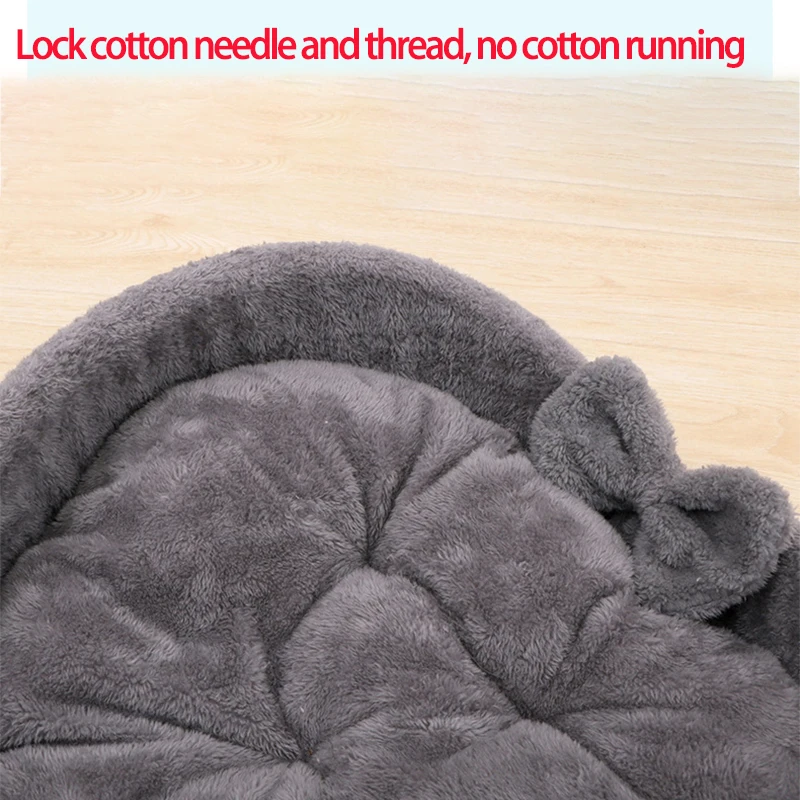 Кровать для кошек мягкая спальная кровать в форме сердца из хлопка бархата