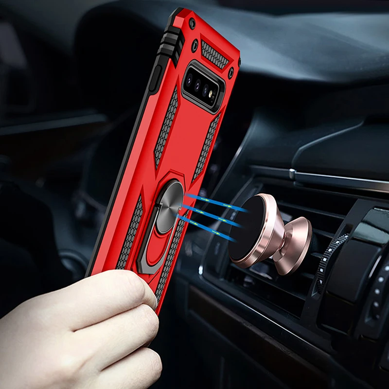 Чехол для Samsung Galaxy S8 S9 S10 Plus Note 10 магнитный автомобильный противоударный