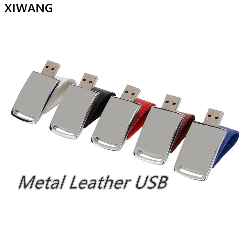 Новый USB флеш накопитель 64 Гб металлический кожаный новейший 128 ГБ usb 2 0 4 8 16 32