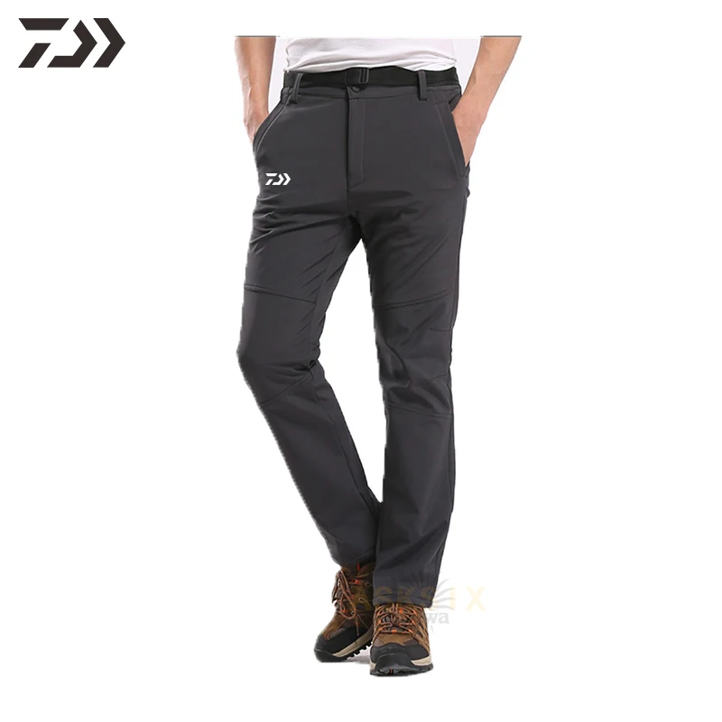 

Autumn Winter Fishing Pants Thick Keep Warm Waterproof Windproof Trousers Anti-scartch Breathable Daiwa Fishing Clothes Outdoor