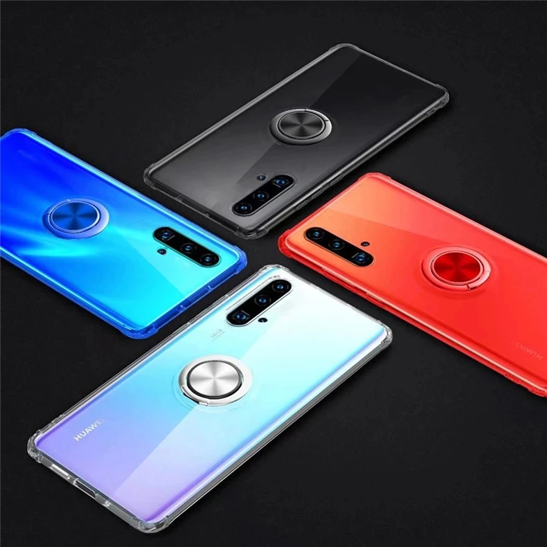 Для huawei Nova 5T кольцо держатель Стенд задняя крышка магнит прозрачные чехлы для huawei Nova 5T Funde Coque