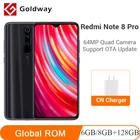 глобальная прошивка Xiaomi Redmi Note 8 Pro 8 ГБ 128 Гб Смартфон 64-мегапиксельная четырехъядерная камера Helio G90T Octa Core 6,53 