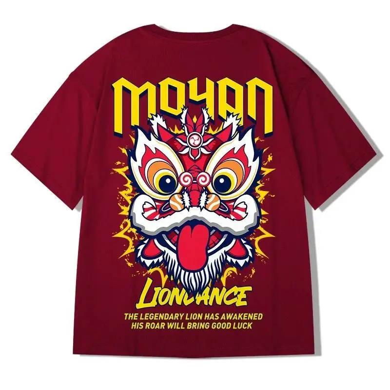 

2021 new short-sleeved T-shirt Men's T-shirt Printed T-shirt Chinese character top M-5XL