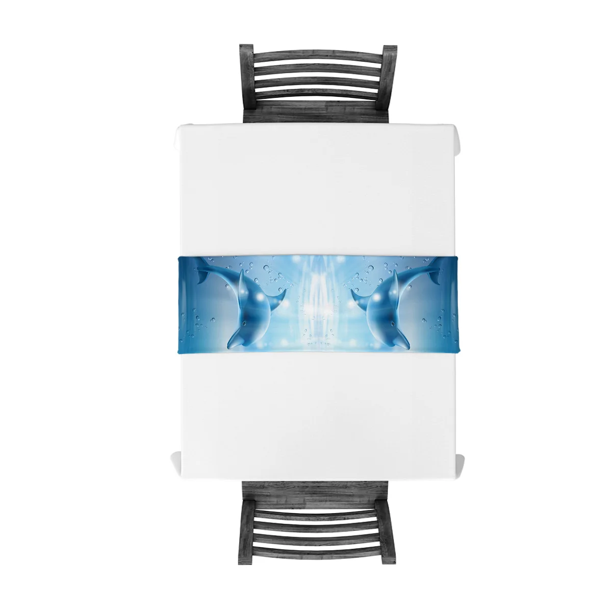 Настольная дорожка с дельфинами и океанами рождественские украшения для