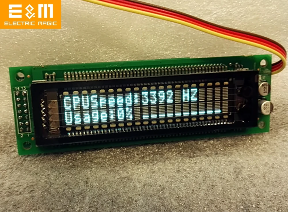 USB VFD мод для компьютера HTPC PC Процессор мониторинг состояния памяти IP адрес WINAMP