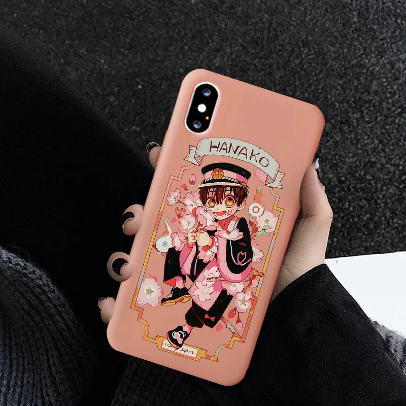 

Jibaku Shounen Hanako Kun Silicone Phone Case for iPhone 12 X XR XS 11Pro MAX 7 8 Plus 9 SE2 Toilet-bound Hanako-Kun Phone Cover