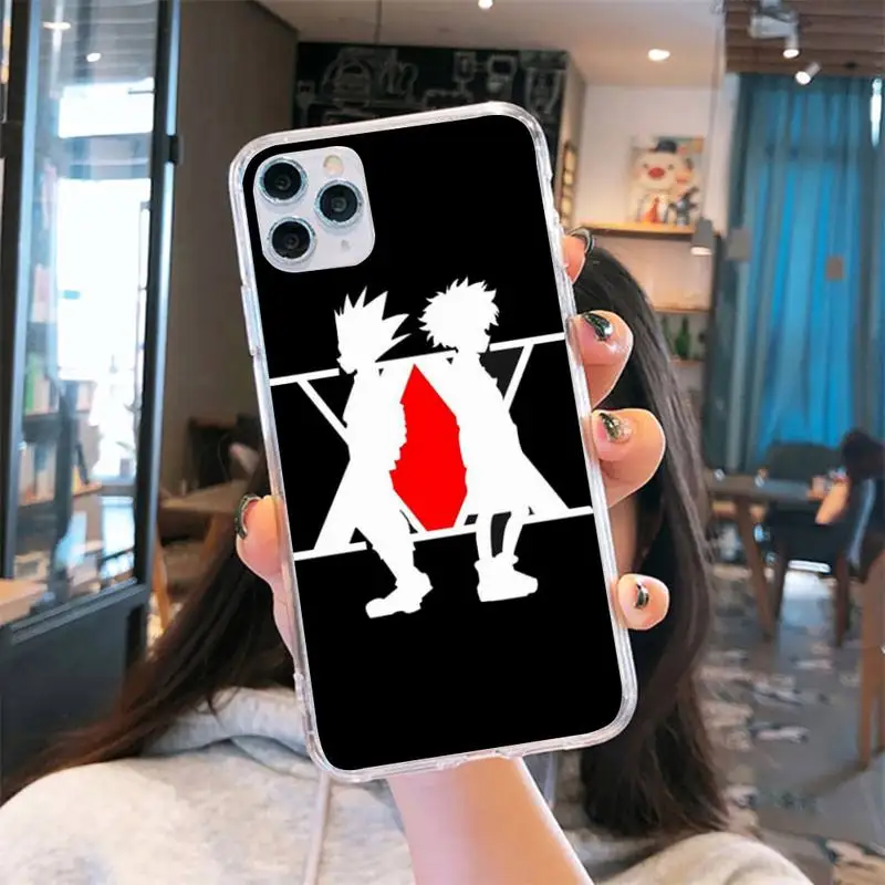 

Anime Hunter x Hunters Phone Case Transparent for iPhone 6 7 8 11 12 s mini pro X XS XR MAX Plus cover funda shell