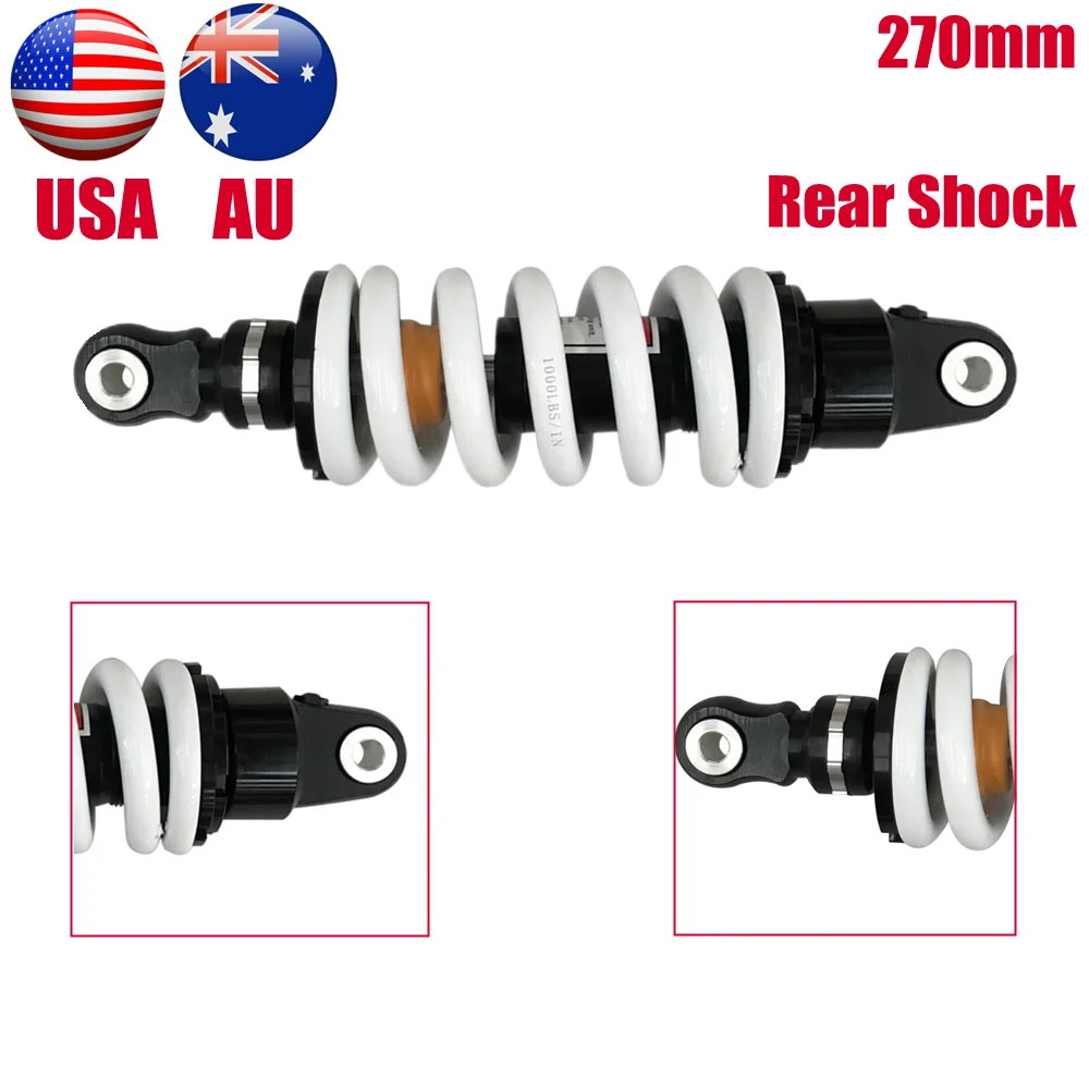 

Motorcycle Falling Protection Accessories 1000LBS 270mm Damping Rear Shock Absorber For ATV Quad Dirt Pit Pro Bikes Kayo Apollo
