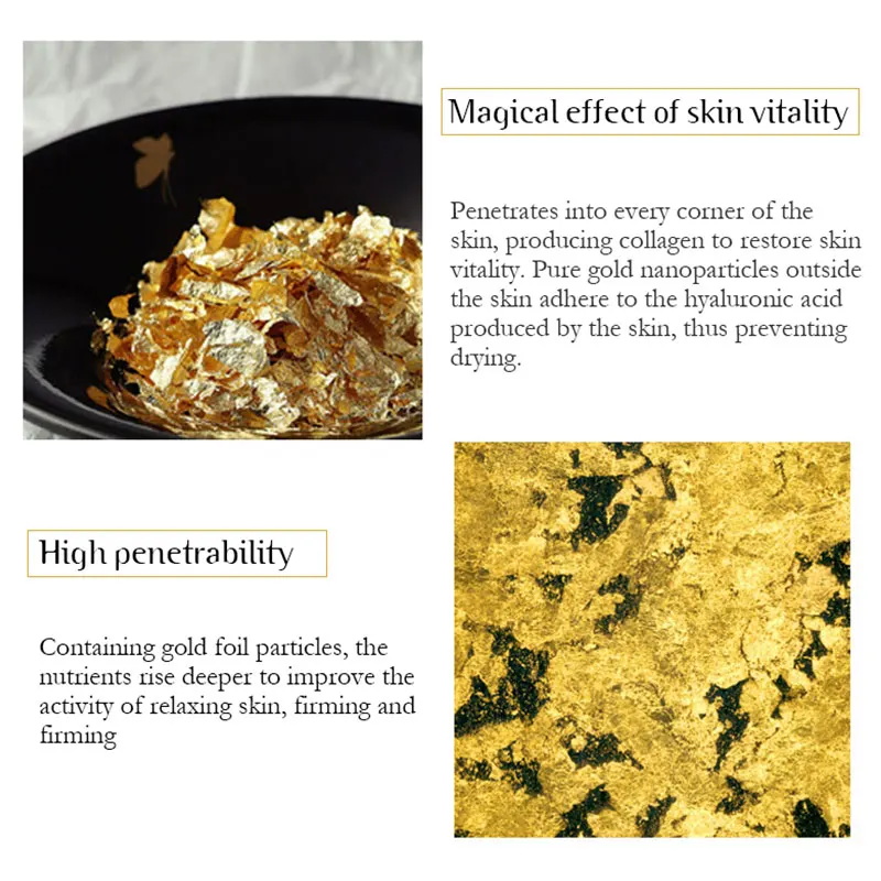 

24k Collagen Eye Serum Moisturizing Firming Skin Anti-puffiness Dark Circles Eye Essence Panda eyes Removal new