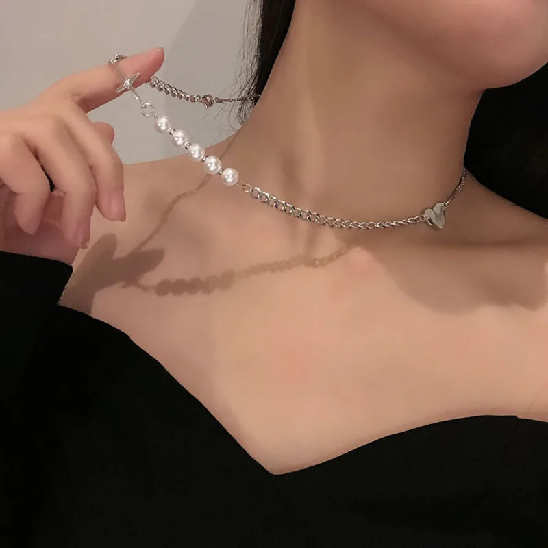 Модная Корейская версия креативное сращивающееся крестообразное жемчужное