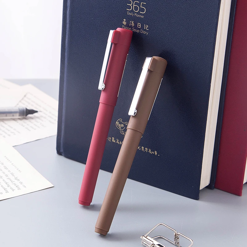 Простая креативная Студенческая нейтральная прямая жидкая шариковая ручка