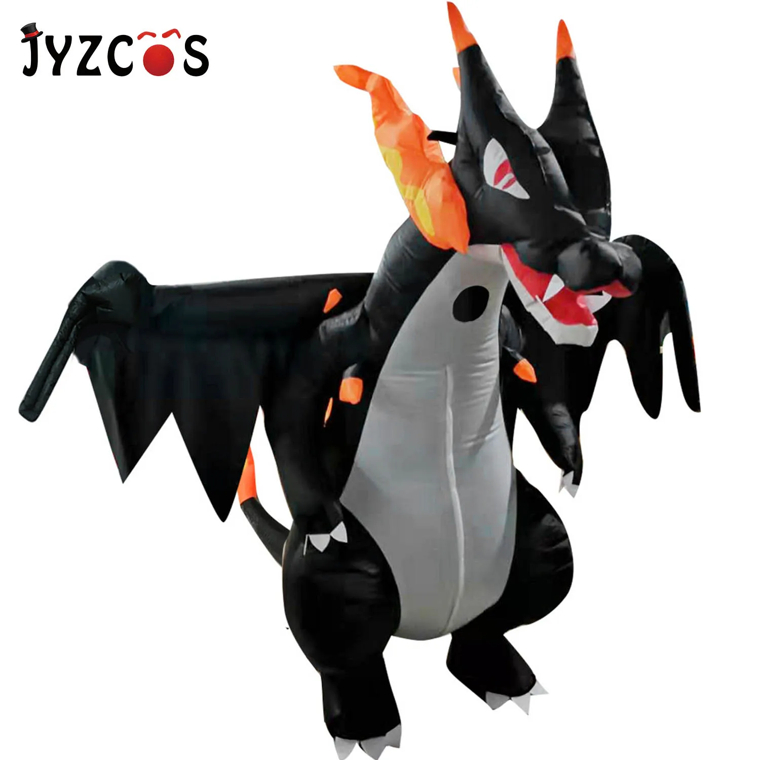 JYZCOS анимэ Косплей Взрослый мужской Spitfire динозавр надувной костюм Рождественский