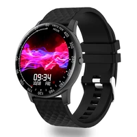 smart watch full round screen fitness tracker ip68 waterproof blood pressure sport smartwatch women men for android ios iphone