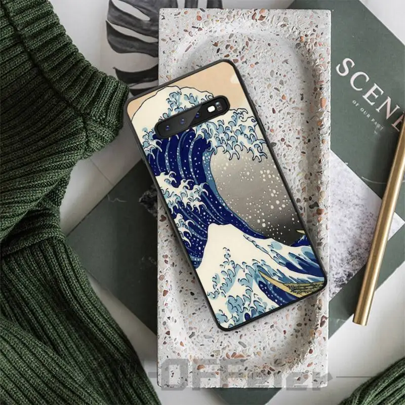The Great Wave off Kanagawa Мягкий силиконовый чехол для телефона Samsung S5 6 7 8 9 10 S8 S9 S10 plus S10E lite
