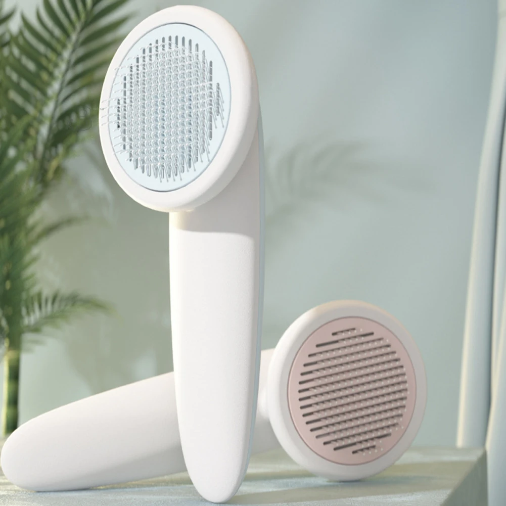 

Pets Cat Comb Cat Self Cleaning Slicker Brush Hair Remover Self Cleaning Flea Comb Dogs Grooming Comb Hair Creative Supplies New