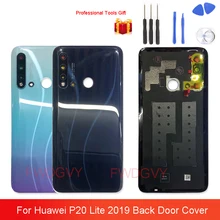 Original New Glass Back Cover For Huawei P20 Lite 2019 Mobile Phone Door Housing Battery Case With Lens Replacement Repair Parts