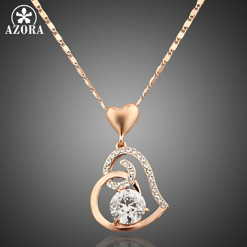 Женское ожерелье с подвеской в виде двойного сердца|heart pendant necklace|necklace apendant necklace |