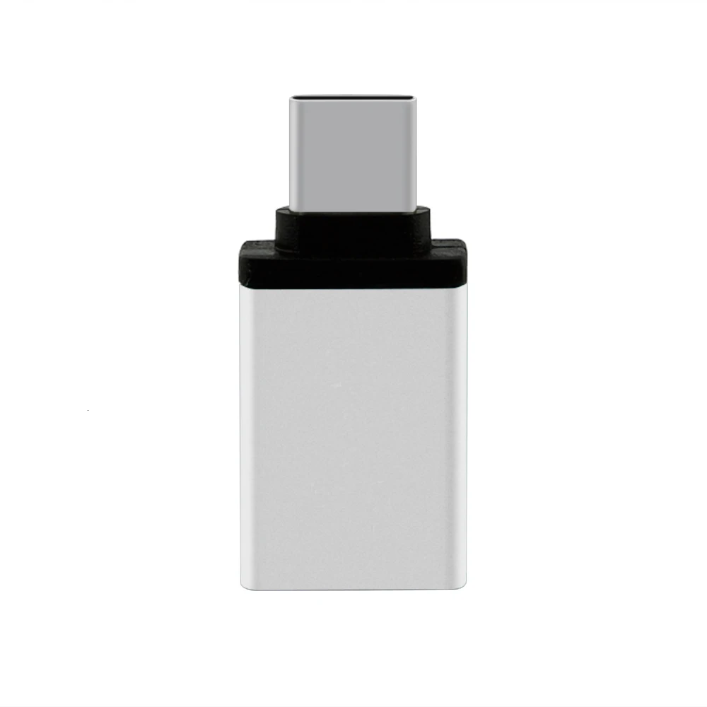 Серебристый CHYI type-C Мужской к USB 3,0 Женский хаб-конвертер Mini USB 3,1 сплиттер type C адаптер синий Usb3.0 хаб для Macbook компьютера - Цвет: Серебристый