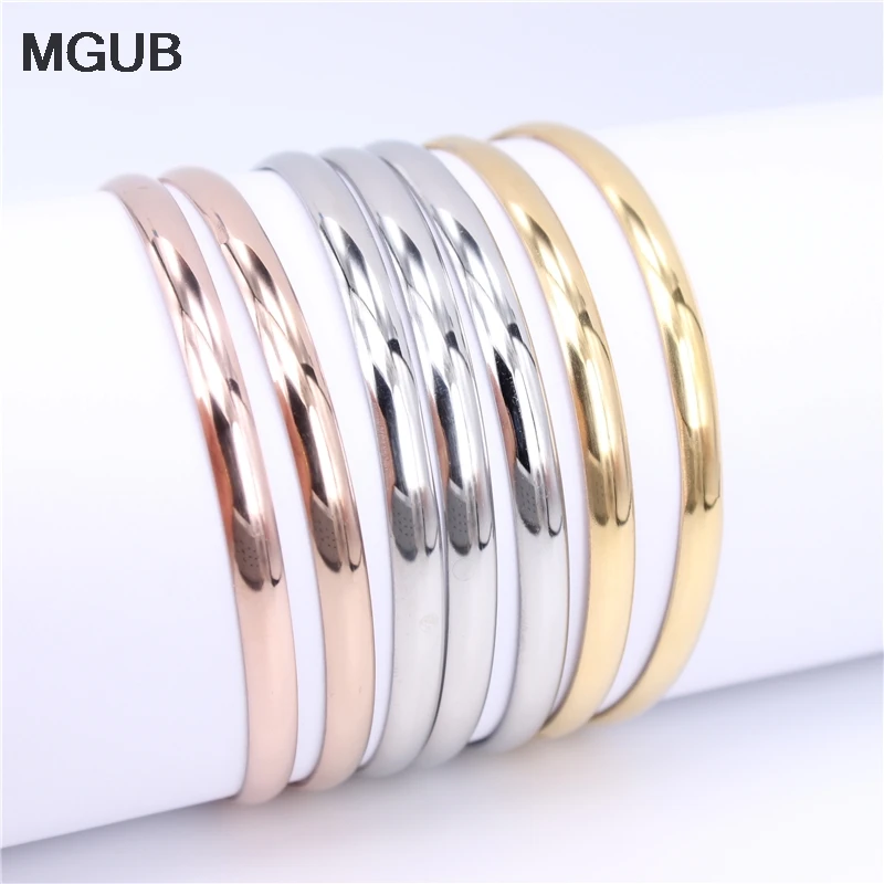 7 шт./компл. ювелирный браслет из нержавеющей стали простой женский милые