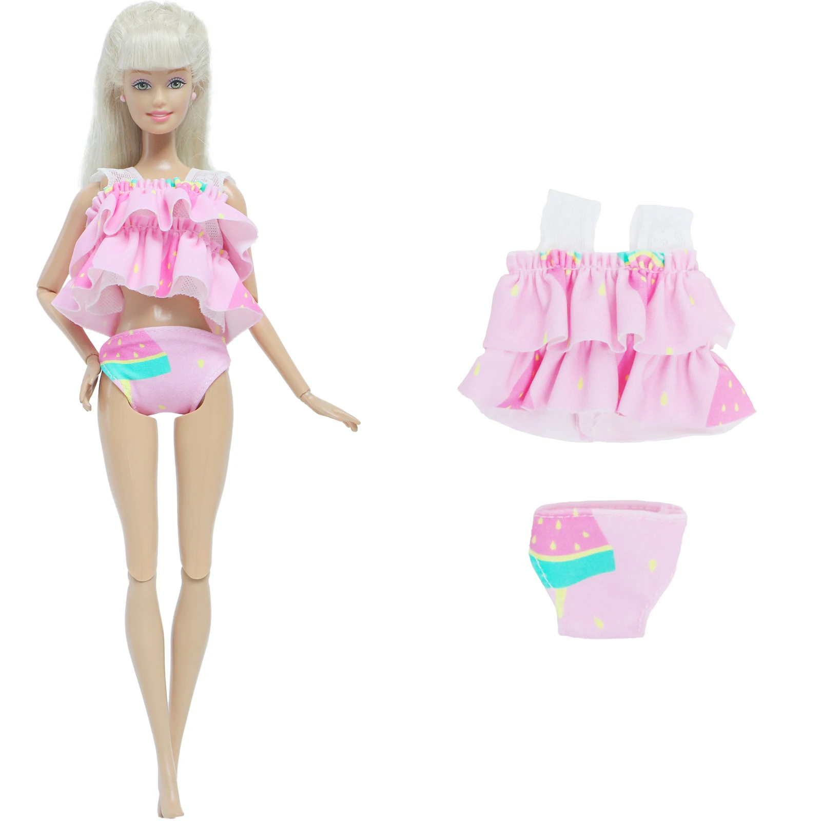 3 шт./лот разные стильные куклы модные купальники Летняя Пляжная бикини