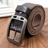 vintage soft designer belts men high quality cow genuine leather vintage pin buckle ceinture mens wide luxury brand belt