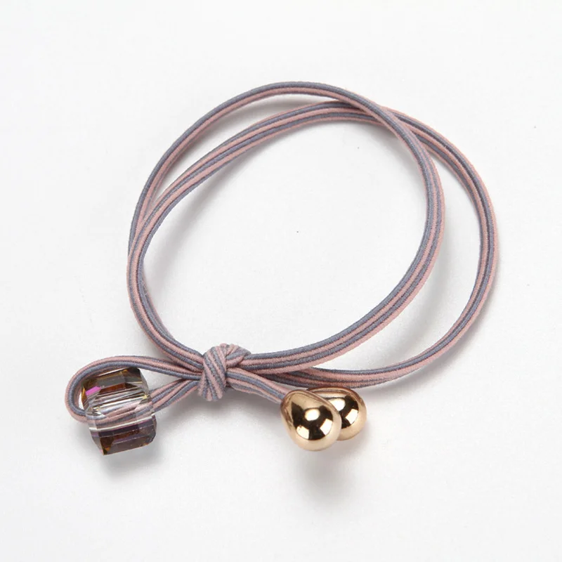 10 шт. горячая Распродажа Женская эластичная резинка для волос девушка любовь Топ