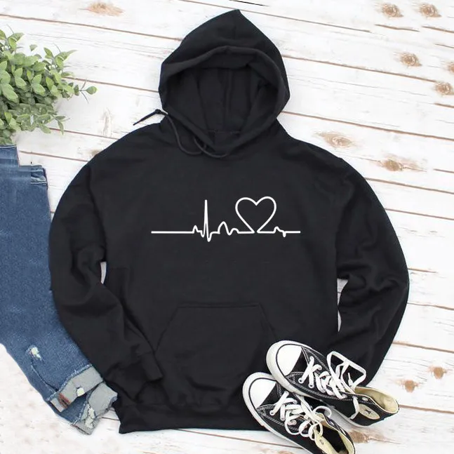 

Женская толстовка с капюшоном и круглым вырезом, с надписью