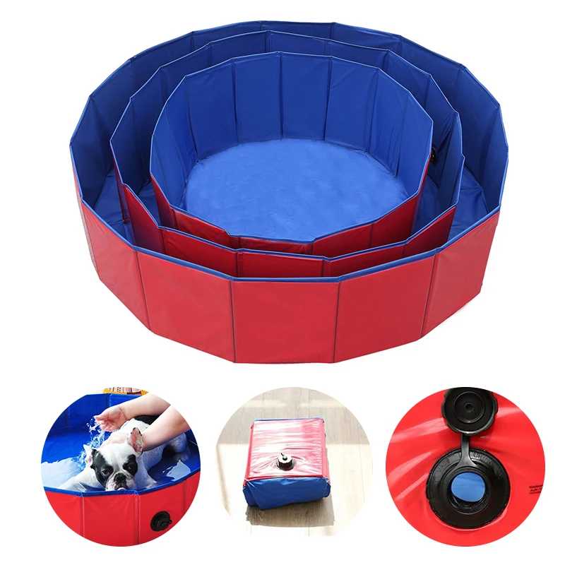 

Pet Swimming Pool Foldable Tub Bathtub Portable Puppy Bathing Pool Slip Resistant Cleaning Tool Dogs Cats Pet Bath Supplies