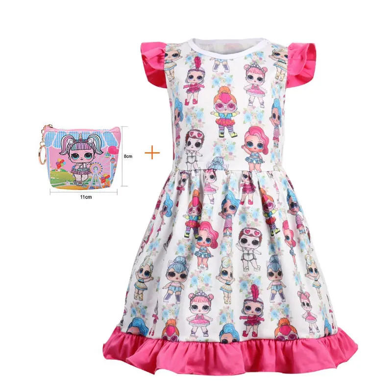 Сюрприз мультфильм без рукавов Кукла Забавное платье 2019 новая кукла девочка