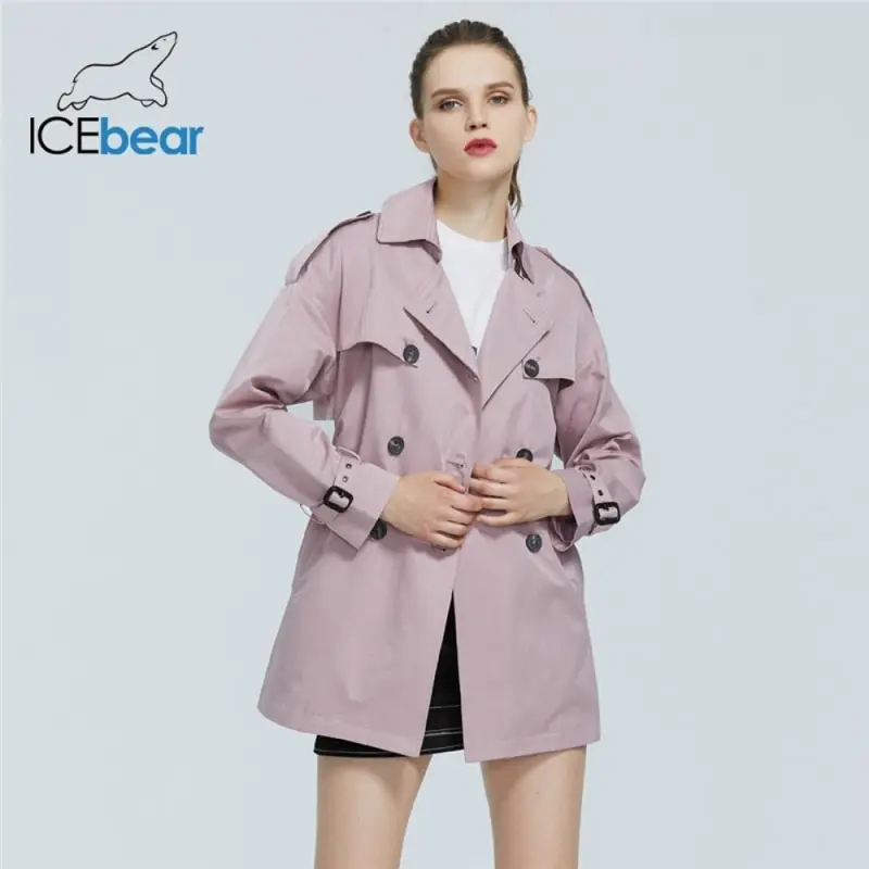 ICEbear 2020 женская весна ветровка довольно повседневная отворот пальто качества