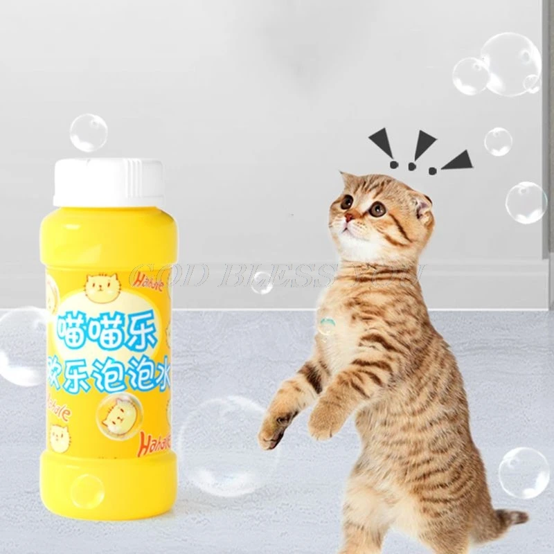 Pet Catnip Bubbles Kitten Cat Essential Oil Spray Interactive Excite Toys Harmless Kitty Bubble Blower Relieve Stress | Дом и сад