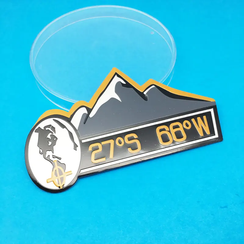 Новая алюминиевая горная наклейка на кузов автомобиля задний багажник эмблема