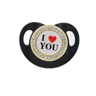 прорезыватель грызунки силиконовые пустышки для малышей 0 соска для младенца Соска-пустышка с именем для новорожденных, пустышка-пустышка для младенцев, Детская соска со стразами, детский подарок, роскошные соски