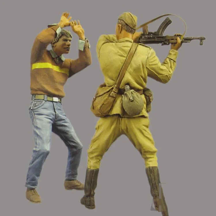 Модель 1/35 года из смолы набор для строительства фигурка советских солдат и