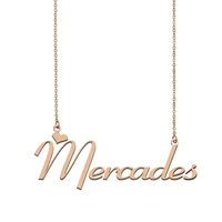 mercades name necklace custom name necklace for women girls best friends birthday wedding christmas mother days gift