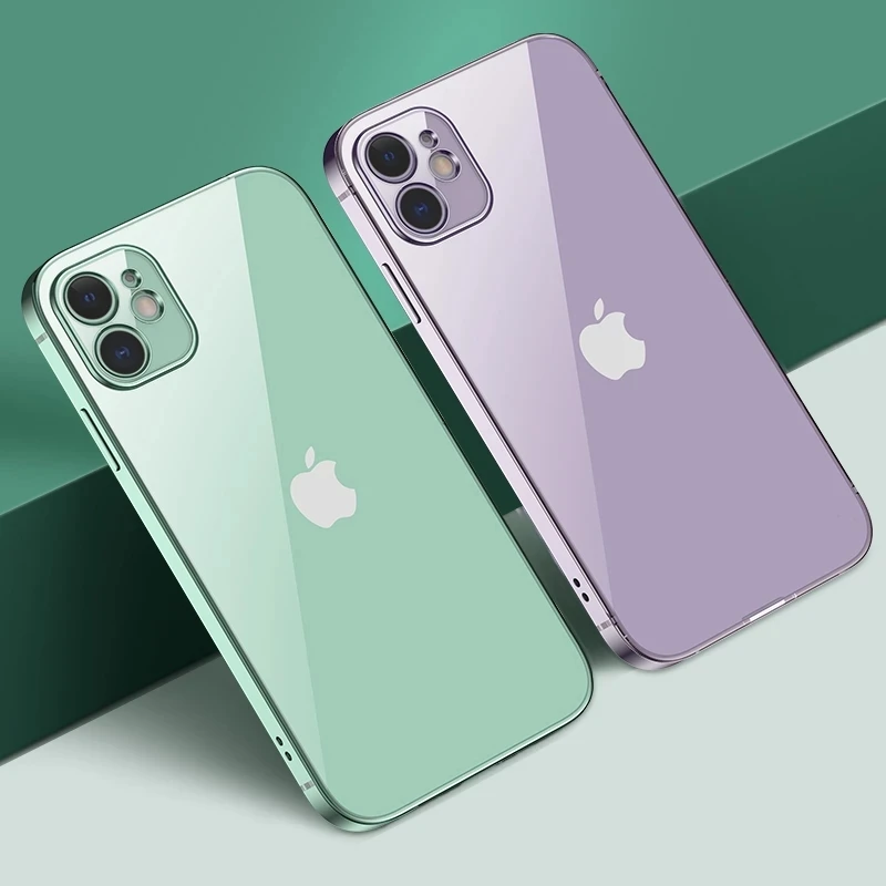 Чехол из жидкого стекла для iPhone 12 11 Pro XS Max X XR 6 6s 7 8 Plus SE2 2020 | Мобильные телефоны и