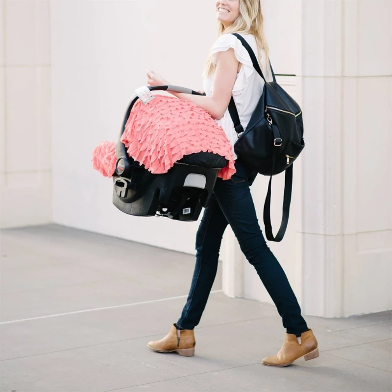 

Baby Basket Stroller Cover Multi Use Maternity Breastfeeding Nursing Blanket Windproof Sunshade Cover H9EF