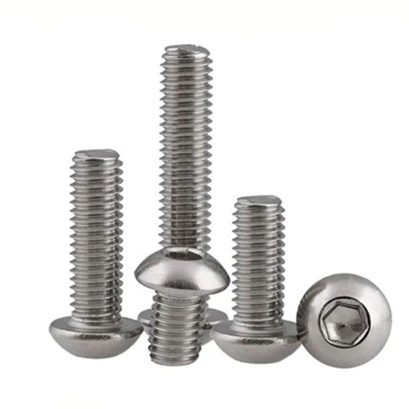 Винты из нержавеющей стали с круглой головкой и шестигранной болты грибовидной M2