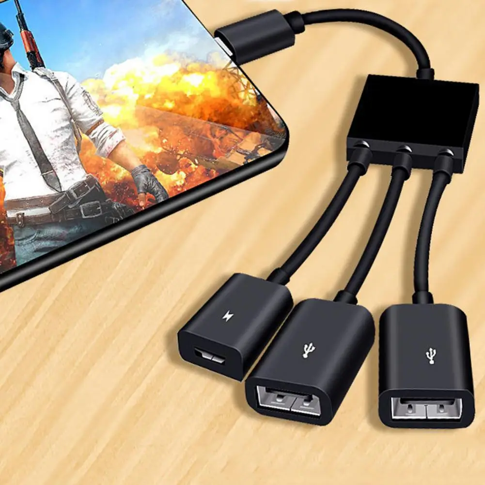 Кабель OTG Plug and Play Micro-USB PVC быстрый переходник с горячей заменой микро-USB гибкий